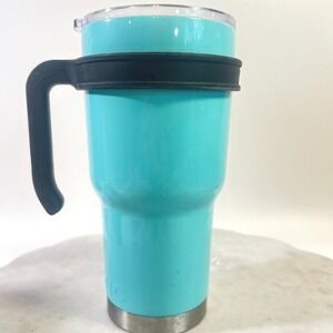 RTIC Turquoise 20oz‎ Travel Mug Stainless Steel Insulated Lid and Handle